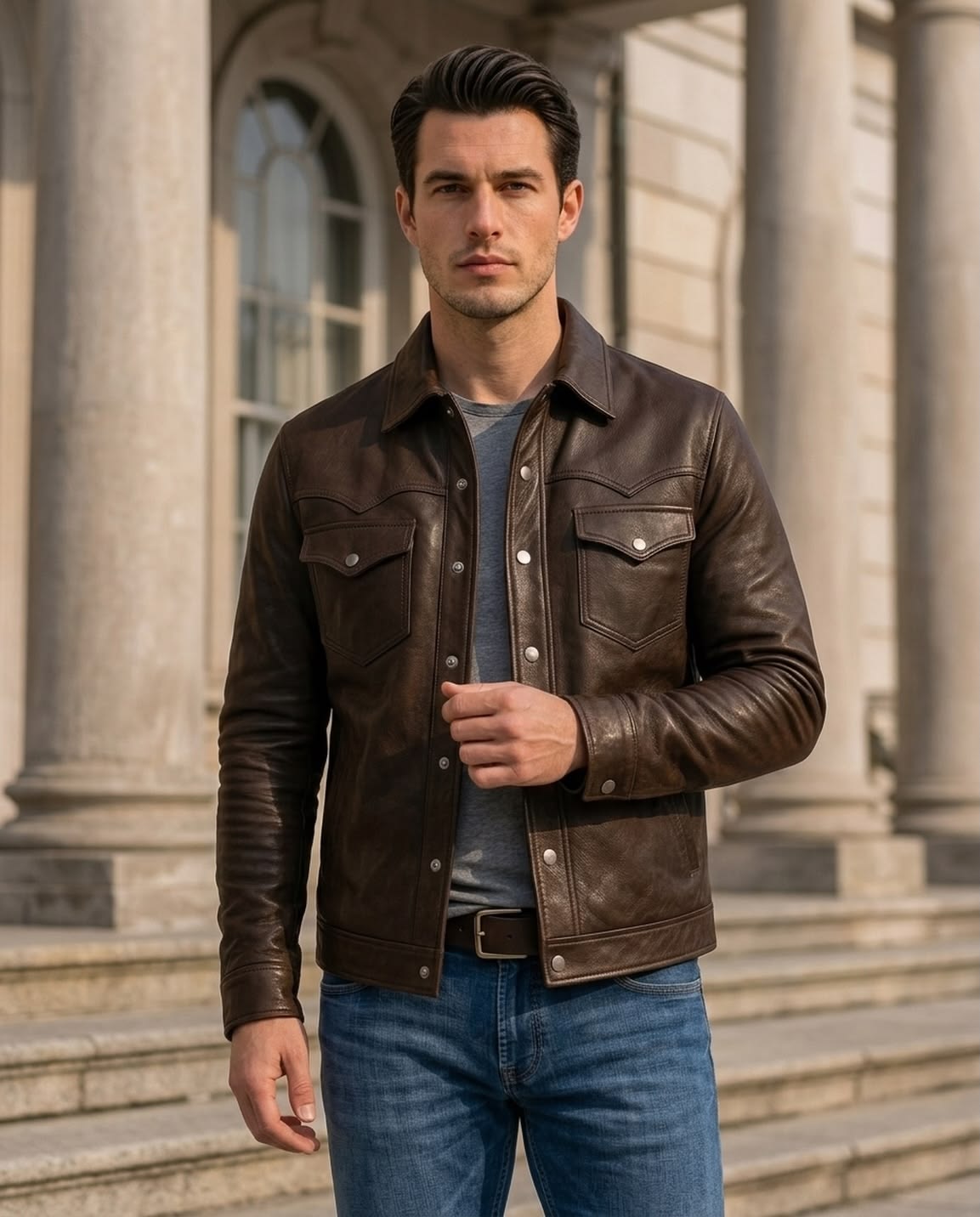 Men's Leather Workwear