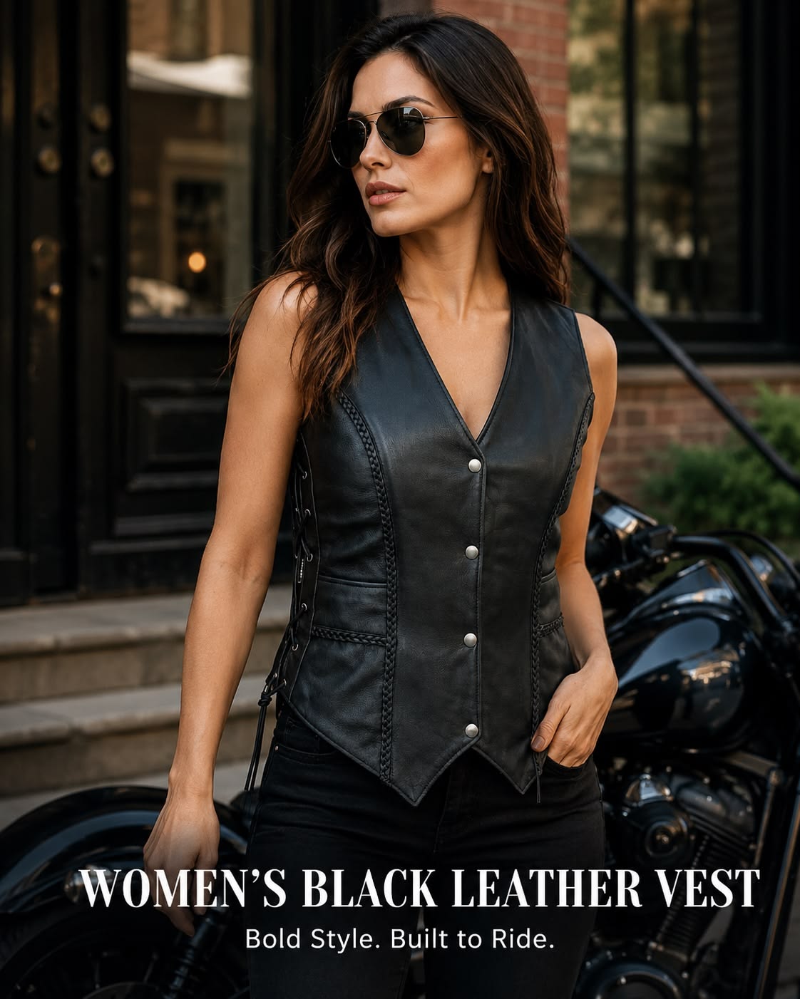 Women's Leather Vests