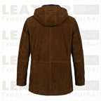 Men’s Vintage Forest Leather Cafe Racer – Hand-Burnished Biker Jacket