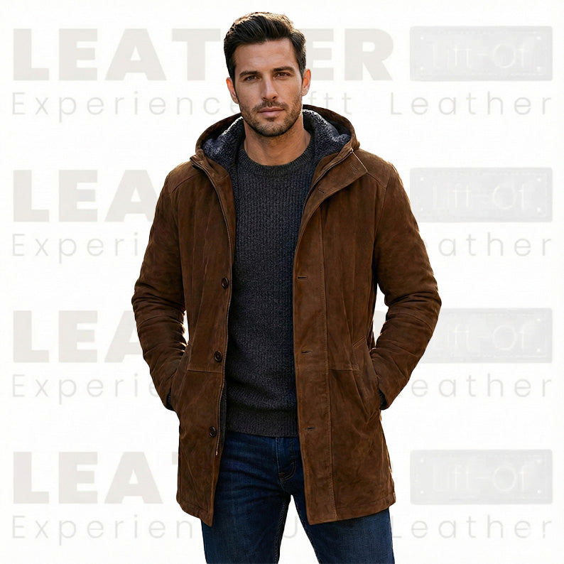 Men’s Vintage Forest Leather Cafe Racer – Hand-Burnished Biker Jacket