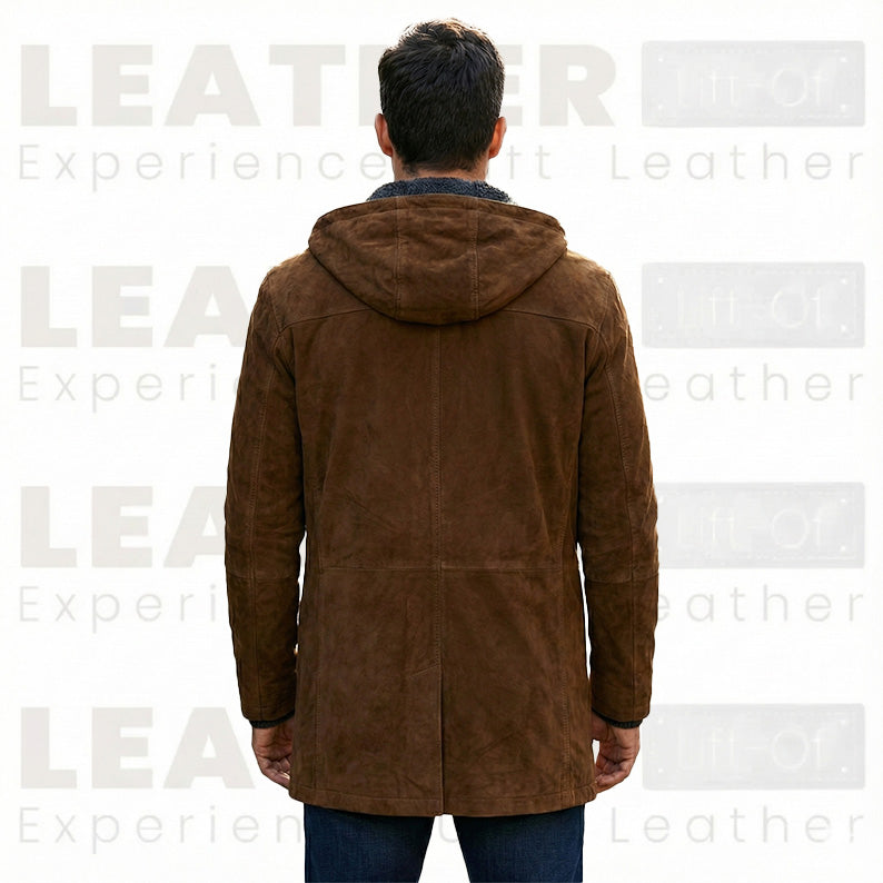 Men’s Vintage Forest Leather Cafe Racer – Hand-Burnished Biker Jacket