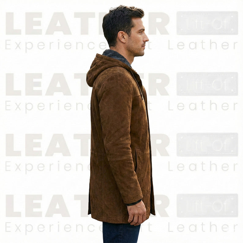 Men’s Vintage Forest Leather Cafe Racer – Hand-Burnished Biker Jacket