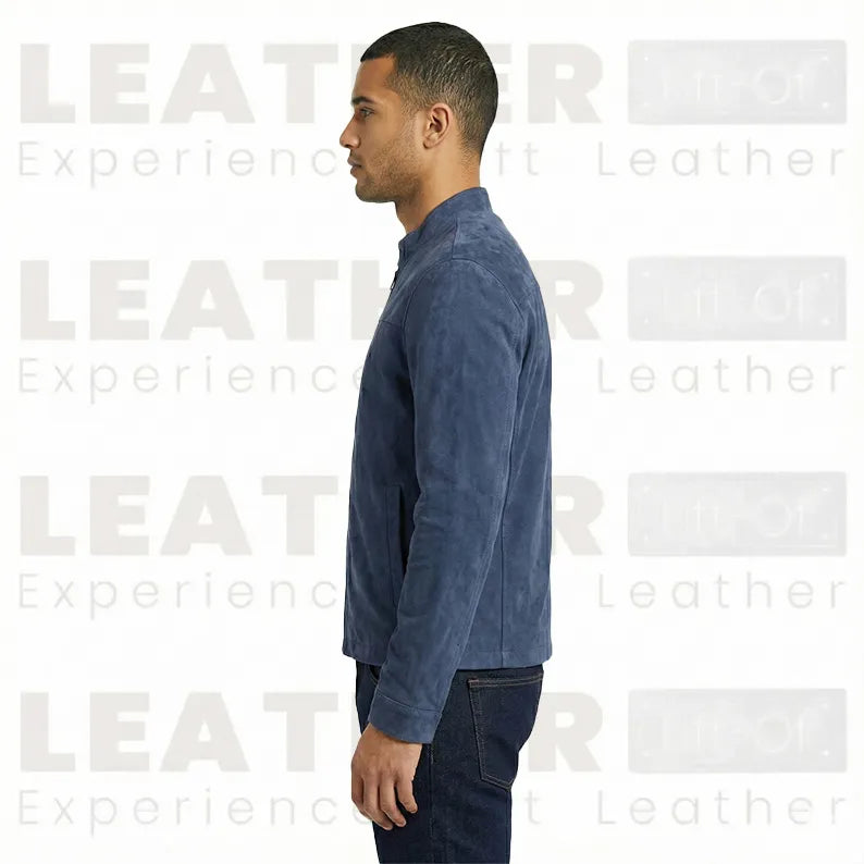 Men’s Navy Blue Quilted Chelsea Jacket – Timeless Country Style
