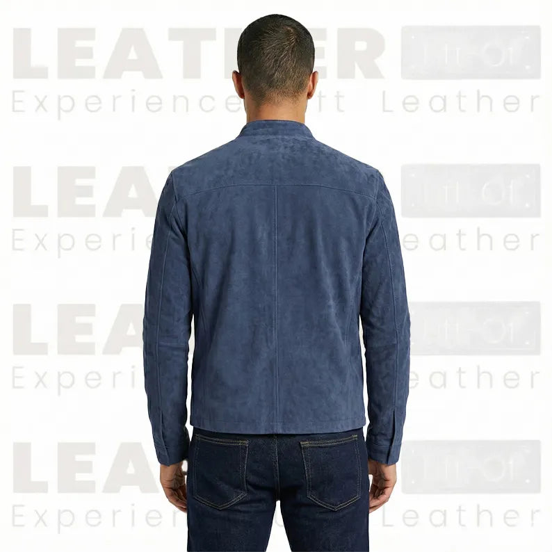 Men’s Navy Blue Quilted Chelsea Jacket – Timeless Country Style