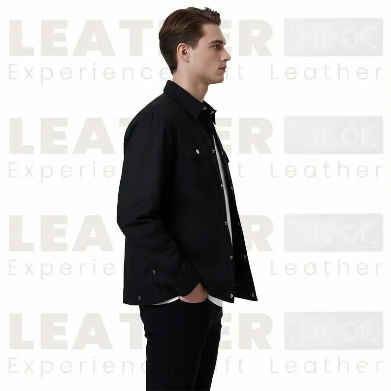 The "Aspen" Shearling Car Coat – Handcrafted Leather in Dark Walnut