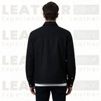 The "Aspen" Shearling Car Coat – Handcrafted Leather in Dark Walnut