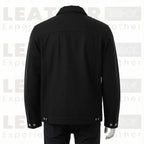The "Aspen" Shearling Car Coat – Handcrafted Leather in Dark Walnut