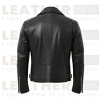 Men's Black Quilted Biker Leather Jacket – Premium Motorcycle Rider Jacket