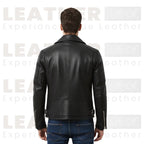 Men's Black Quilted Biker Leather Jacket – Premium Motorcycle Rider Jacket