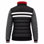 Women’s Black Grey White Puffer Bomber Jacket | Winter Style