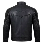Men’s Black Leather Superhero Style Jacket – Matte Finish Biker Jacket