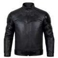 Men’s Black Leather Superhero Style Jacket – Matte Finish Biker Jacket