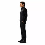Men’s Black Quilted Leather Vest | Zip-Up Sleeveless Outerwear