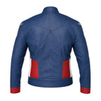 Avengers Endgame Captain America Inspired Leather Jacket Costume | Steve Rogers Superhero Cosplay Jacket