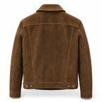 Men’s Brown Suede Jacket | Premium Leather Zip Up Jacket with Pockets