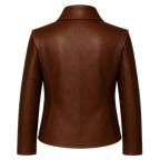 Men’s Wrap Leather Jacket | Asymmetric Button Front Blazer Style Coat