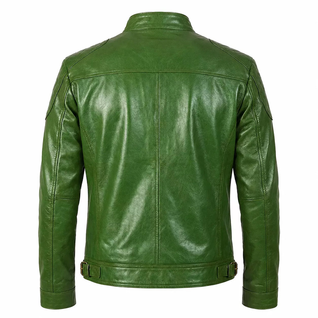 Men’s Vintage Leather Jacket | Hand-Burnished Biker Jacket