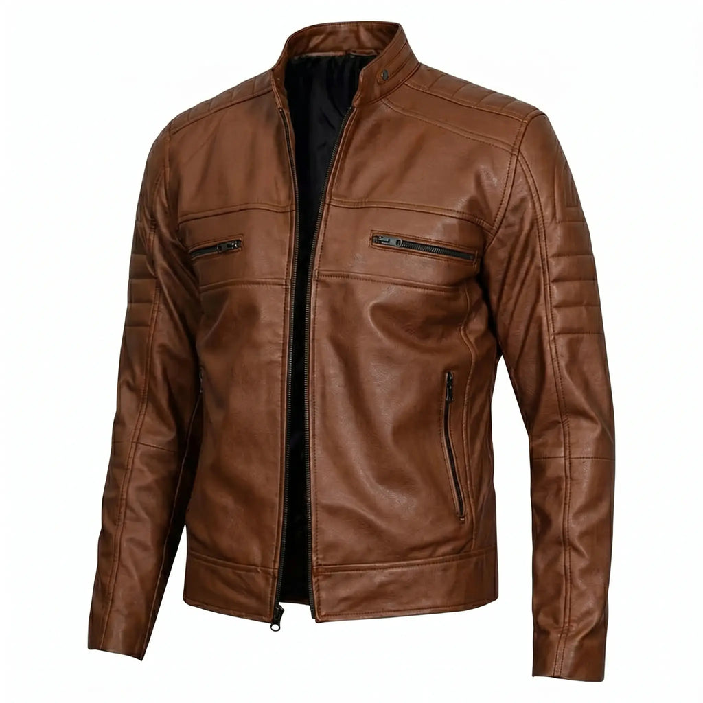 Men’s  Genuine Leather jacket | Cafe Racer style