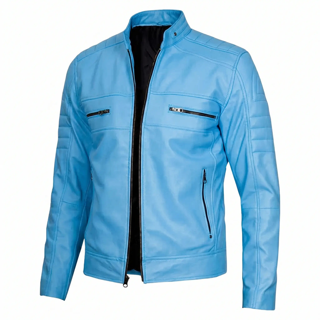 Men’s  Genuine Leather jacket | Cafe Racer style