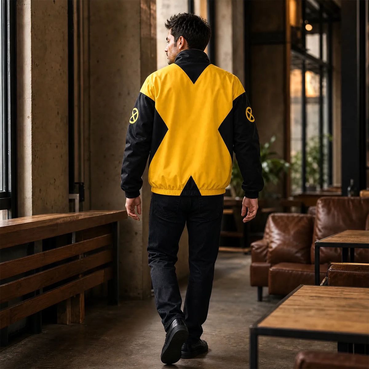 X-Men 97 Costume Color Block Jacket | Marvel Wolverine Inspired Yellow Black Jacket