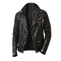 Men's Black Quilted Biker Leather Jacket – Premium Motorcycle Rider Jacket