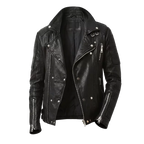 Men's Black Quilted Biker Leather Jacket – Premium Motorcycle Rider Jacket