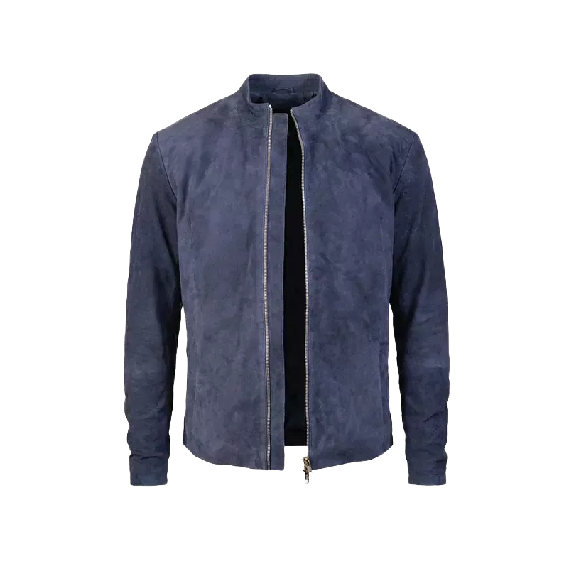 Men’s Navy Blue Quilted Chelsea Jacket – Timeless Country Style