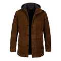 Men’s Vintage Forest Leather Cafe Racer – Hand-Burnished Biker Jacket