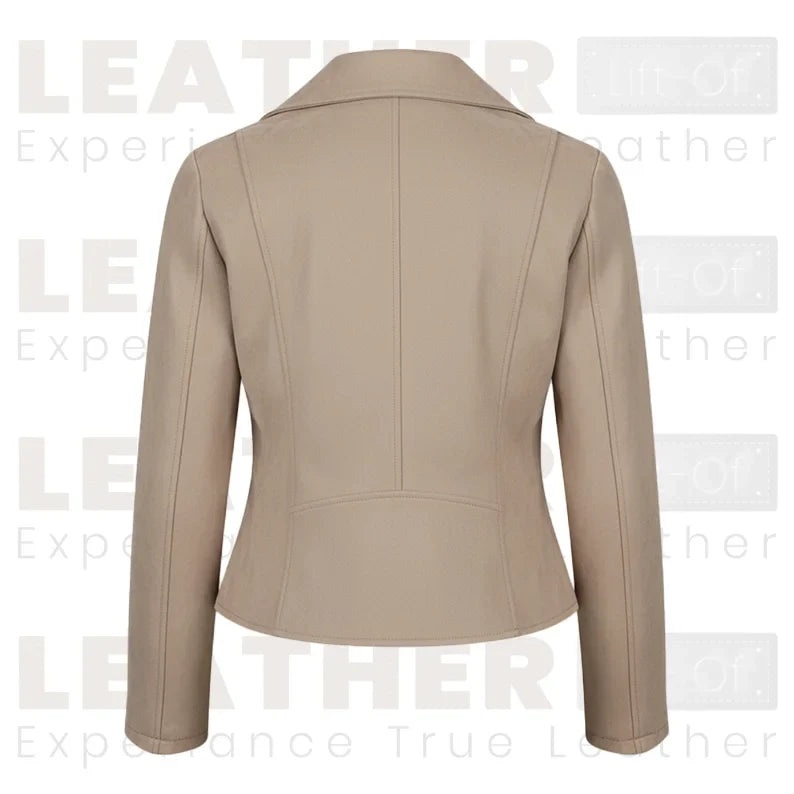 Women’s Suede Moto Jacket | Cropped Zip-Up Coat