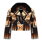 Women’s Beth Dutton Western Aztec shearling collar Jacket