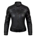 Women's Black Leather Superhero Style Jacket | Matte Finish Biker Jacket
