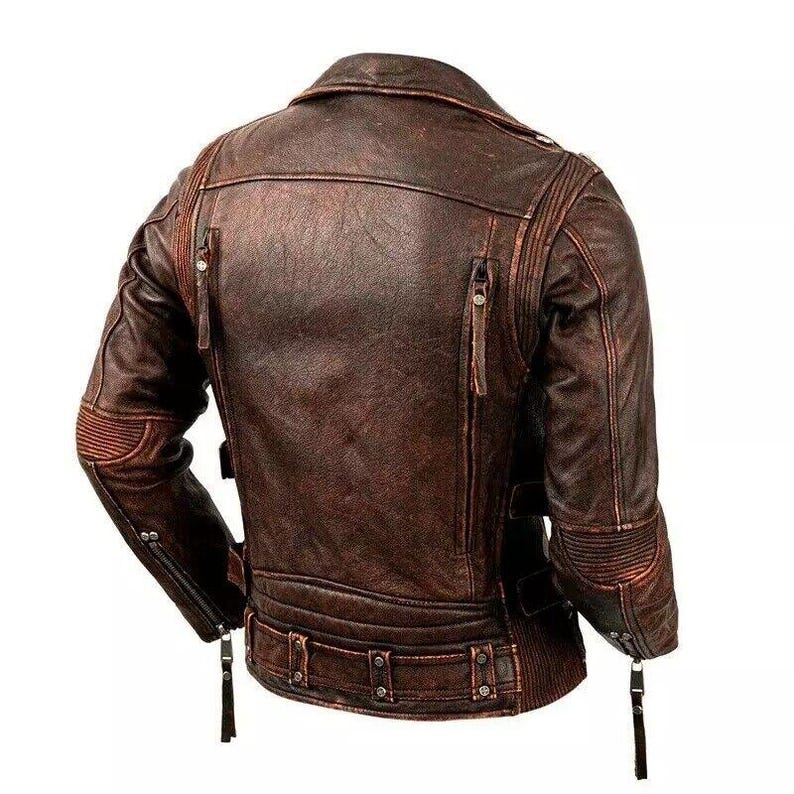 Men’s Black Leather Biker Jacket | Asymmetrical Moto Style