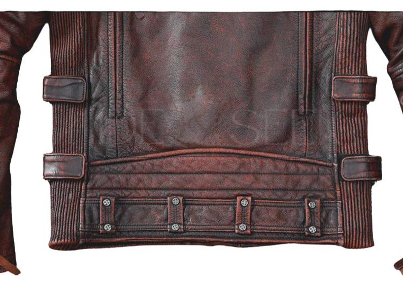 Men’s Distressed Brown Leather Biker Jacket | Vintage Moto Style
