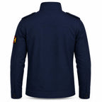 Navy Blue Hero Inspired Tactical Jacket | Premium Leather Style Comic Inspired Outerwear