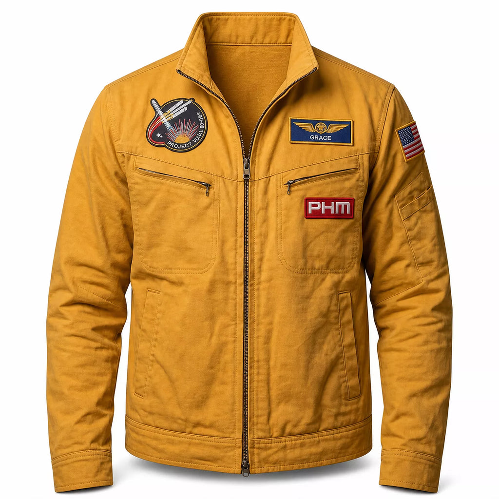 Ryan Gosling Project Hail Mary Inspired Jacket | Ryland Grace NASA Style Yellow Jacket