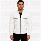 Men’s  Genuine Leather jacket | Cafe Racer style