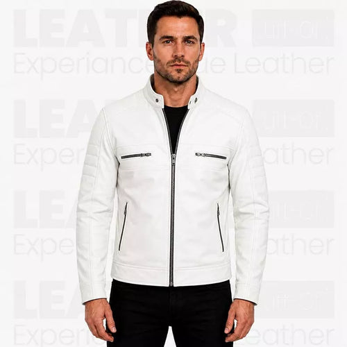 Men’s  Genuine Leather jacket | Cafe Racer style