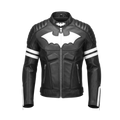 Batman Inspired Black Biker Coat for Men, Motorcycle Outerwear, Superhero Cosplay Costume | Comic Fans