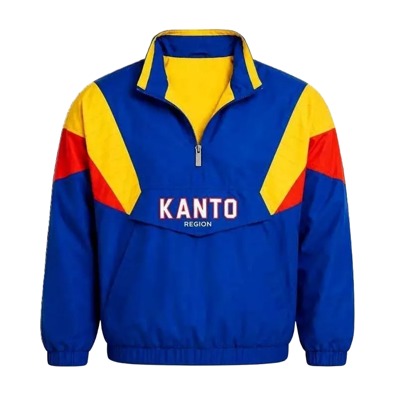 Pokemon Kanto Region Jacket | 30th Anniversary Gamer Gift Retro Streetwear