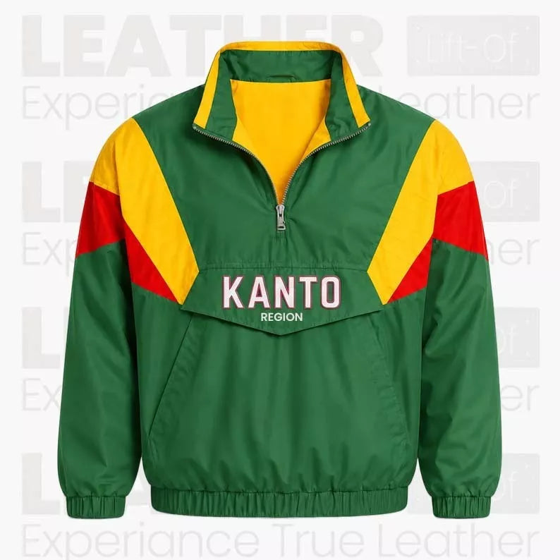 Pokemon Kanto Region Jacket | 30th Anniversary Gamer Gift Retro Streetwear